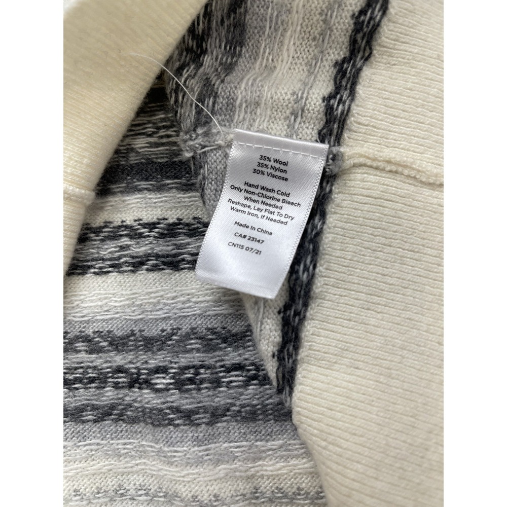 Talbots Womens Sweater Medium Fair Isle‎ Nordic Ski Cabincore Winter Wool Blend - Picture 7 of 11